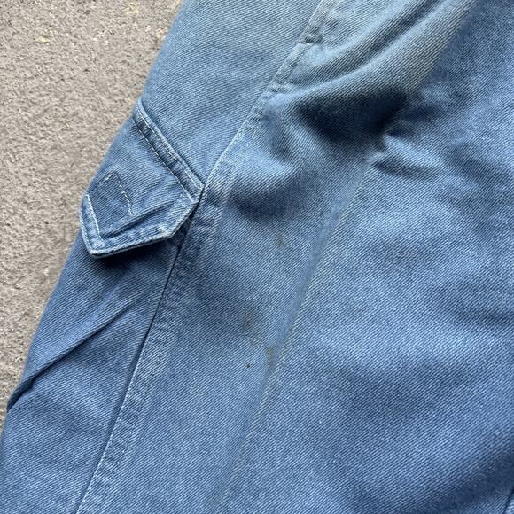 Deadstock 80s Dockers Jeans Mens 28x32 Pleated Denim Levis Cargo Tapered Vintage - Picture 5 of 16